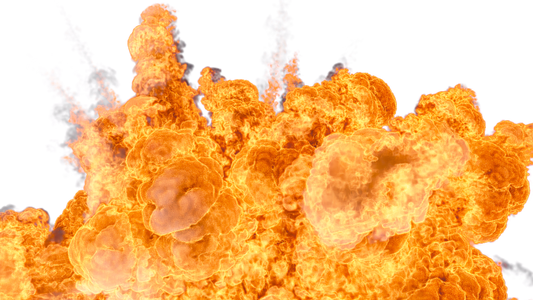 smoke and explosion fire video effect overlay