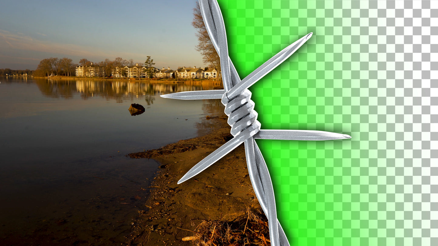 barbed wire green screen transparent overlay
