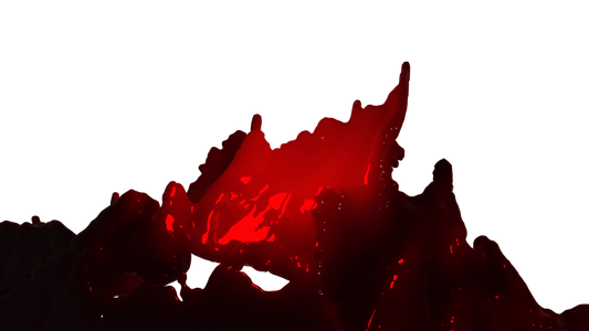 blood wave digital glitch overlay png transparent