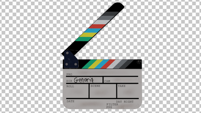 clapper boards png greenscreen overlay free