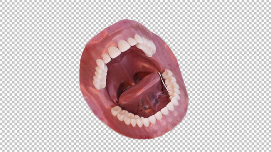 mouth open 3D png 