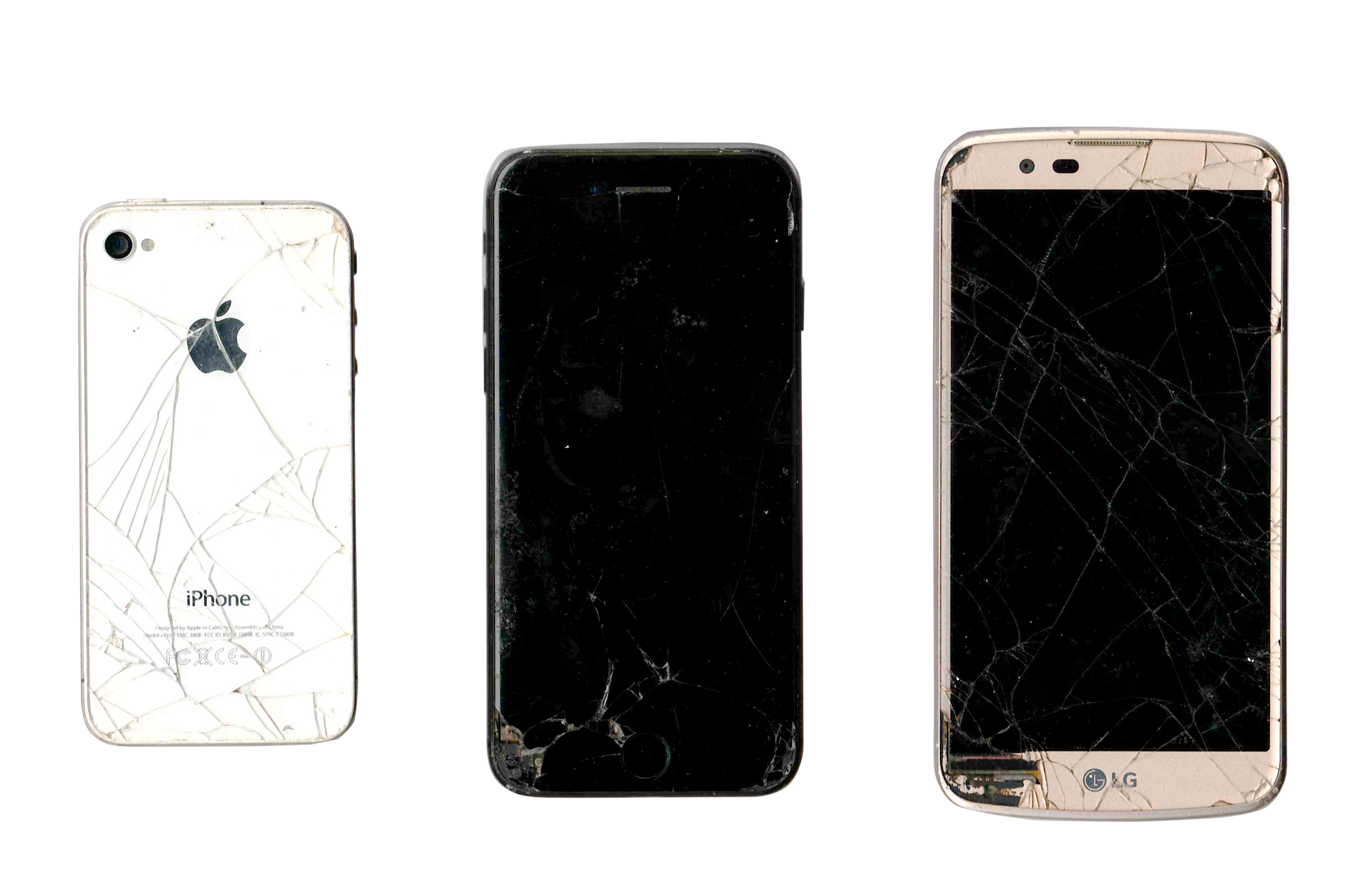 cracked iphone lg samsung metro andriod old iphone cracked overlay asset apple camera front sceen